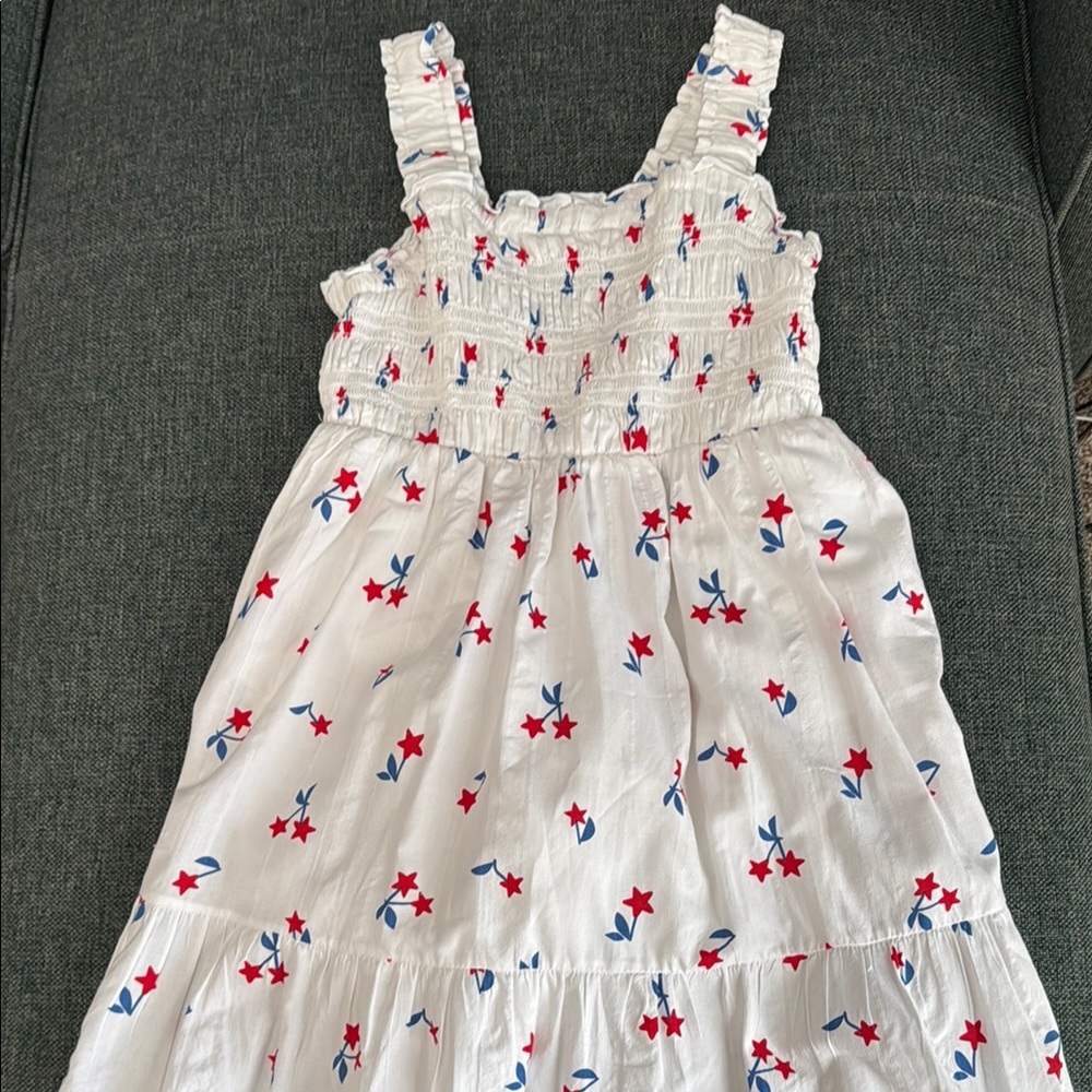 Janie and Jack White and Red Smocked Sundress